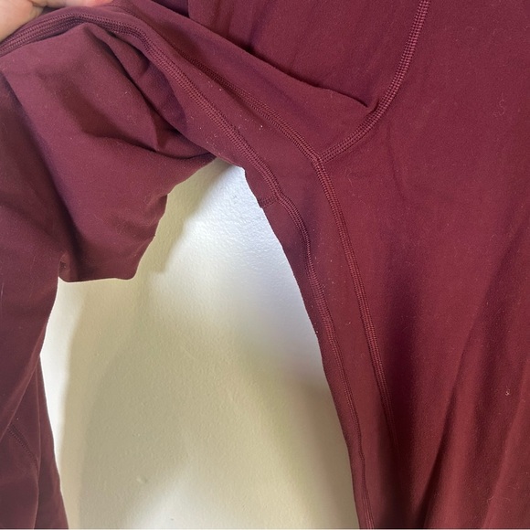 Lululemon Burgundy High-Waisted Leggings - Picture 4 of 4